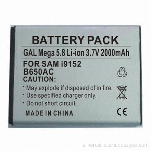 Li-ion Battery for Samsung i9152, with 2,000mAh Capacity
